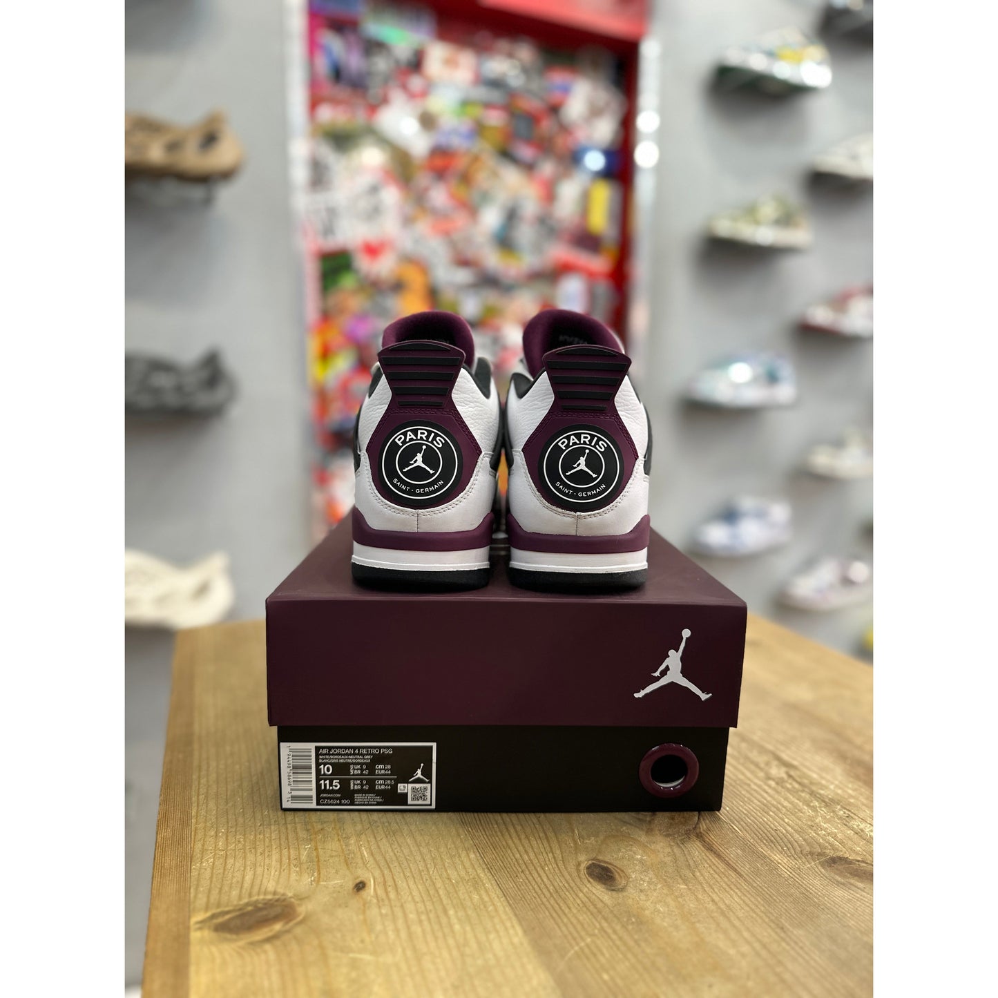 Jordan 4 Retro PSG Paris Saint-Germain UK 9