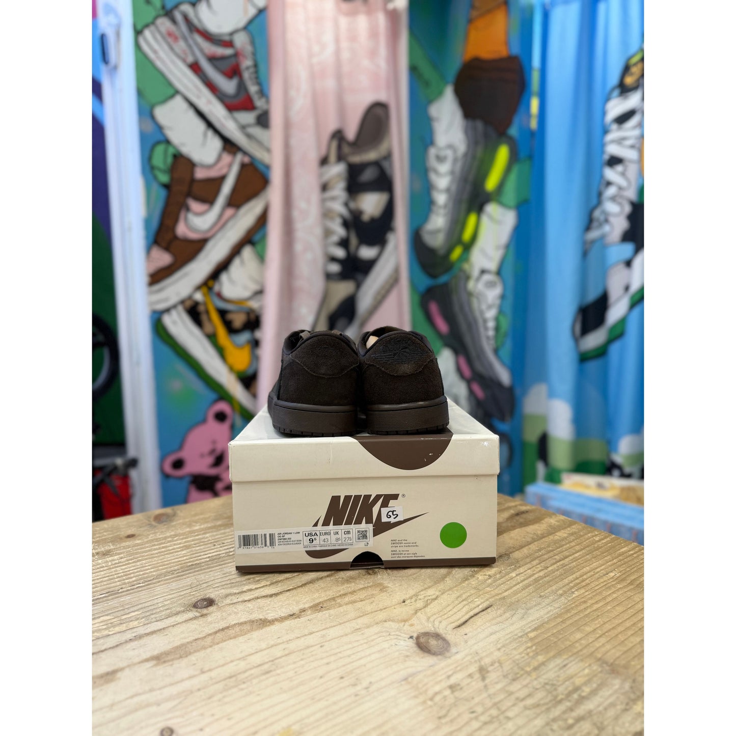Jordan 1 Low Travis Scott Velvet Brown UK 8.5
