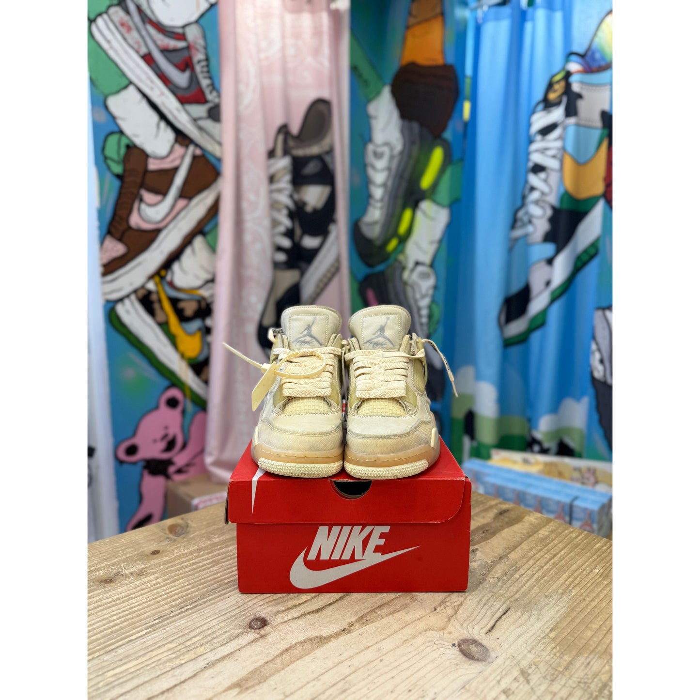 Jordan 4 Off White Sail UK 6