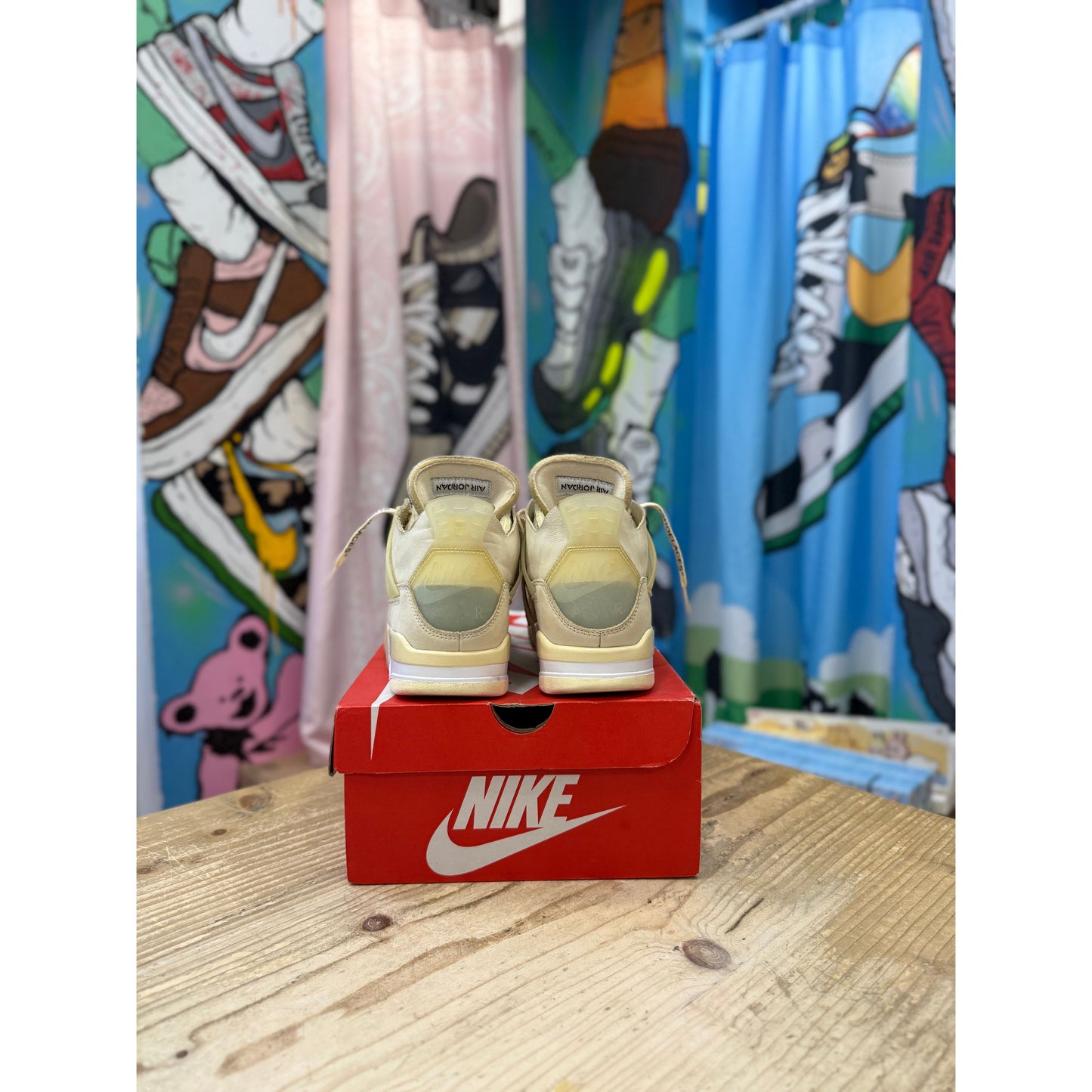 Jordan 4 Off White Sail UK 6