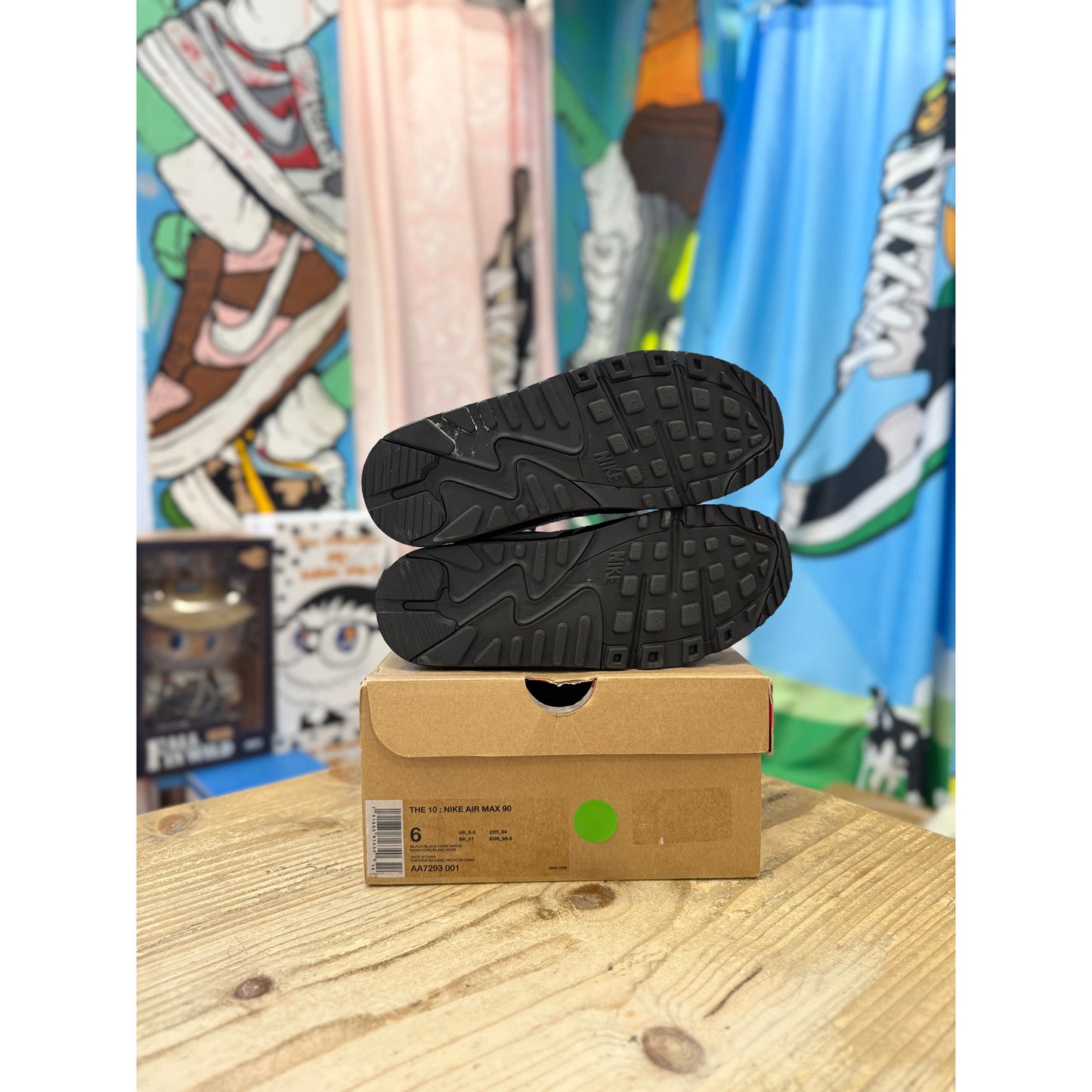 Air Max 90 Off White Black UK 5.5