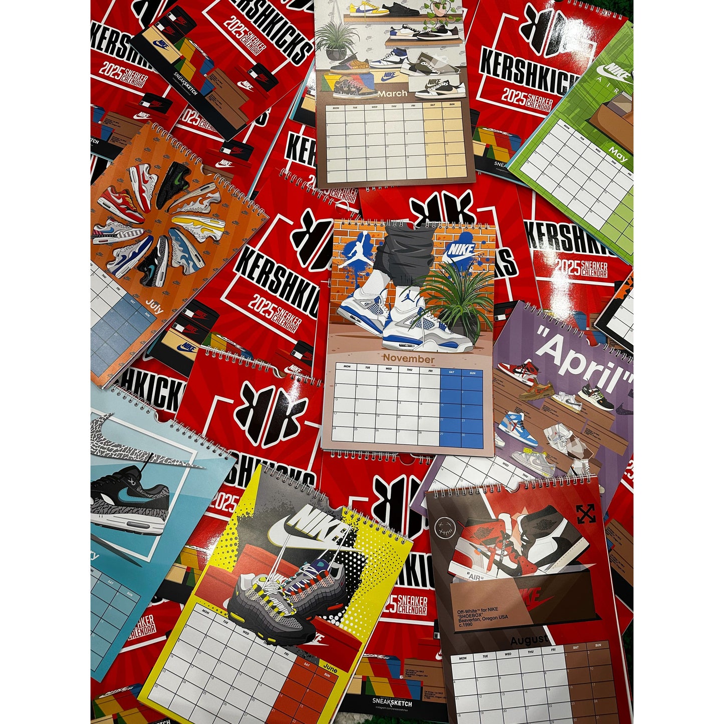 KershKicks 2025 Sneaker Calendar.