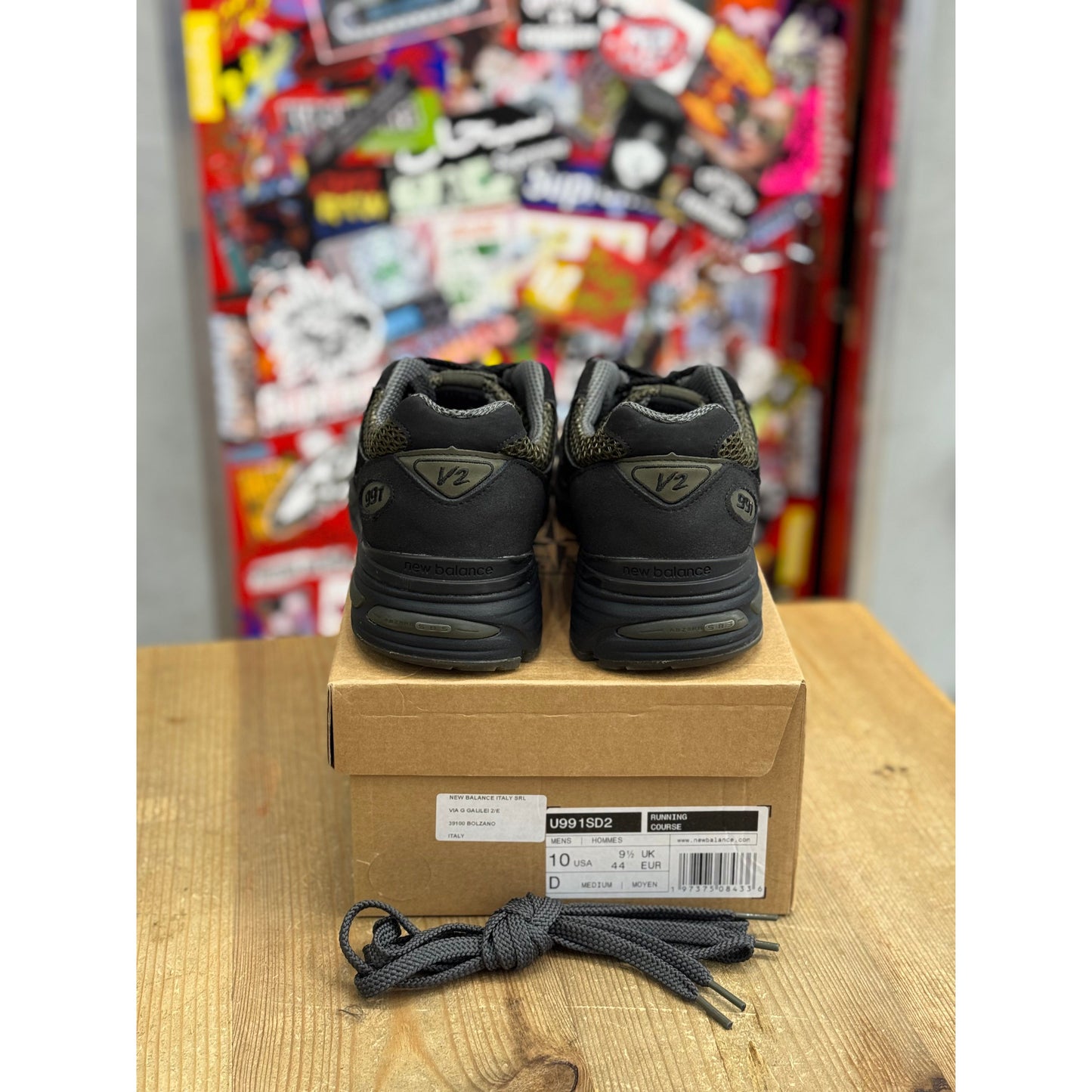 New Balance 991v2 Miuk Stone Island Black UK 9.5