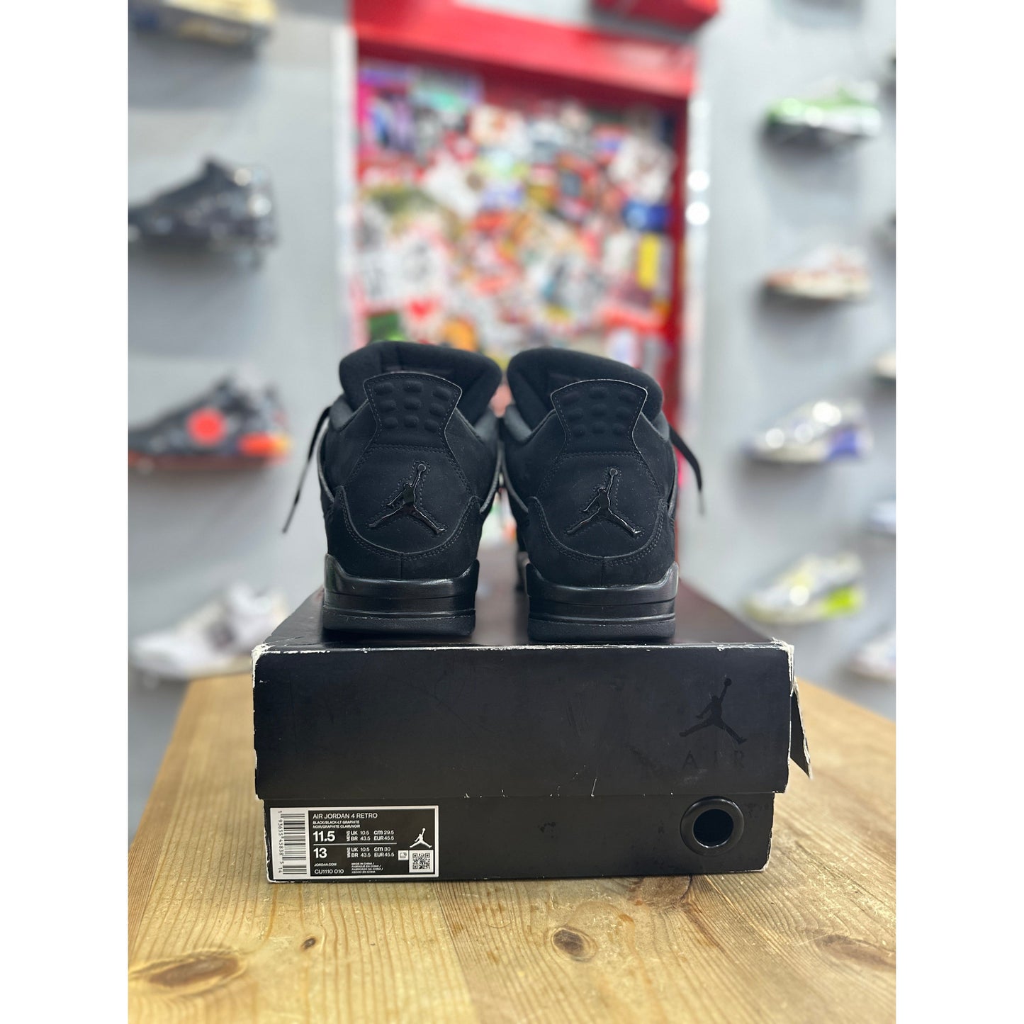 Jordan 4 Retro Black Cat (2020) UK 10.5