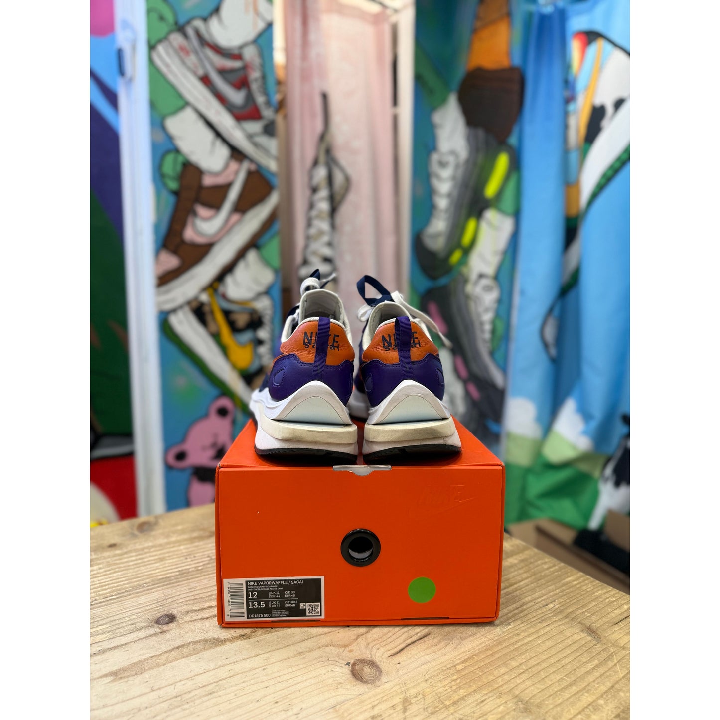Nike Sacai Vapourwaffle Dark Iris UK 11