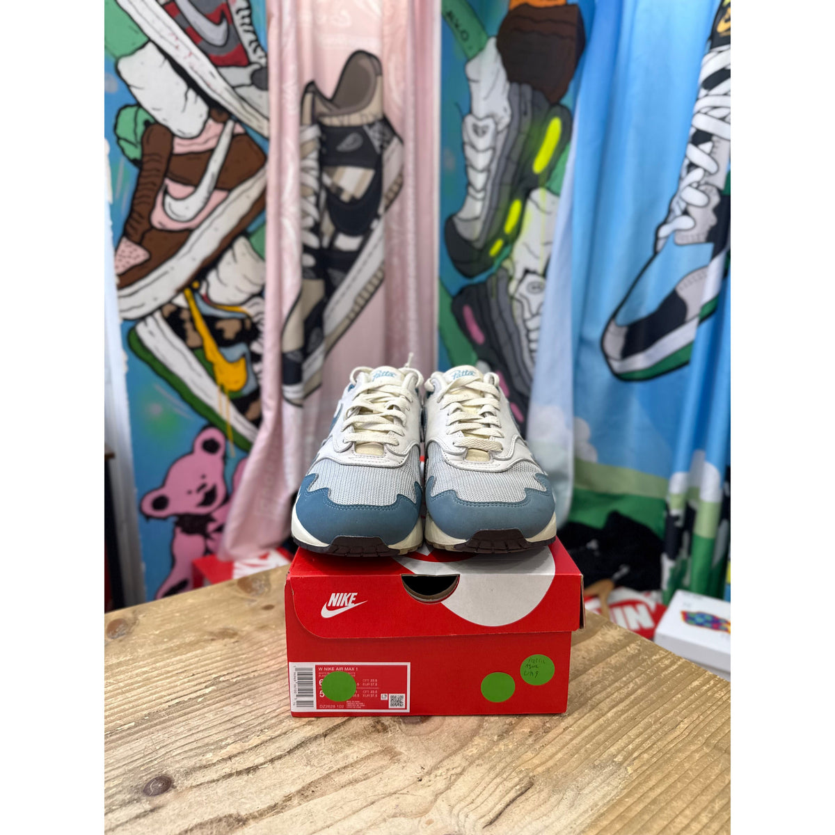 Nike Air Max 1 Patta Waves Noise Aqua UK 9