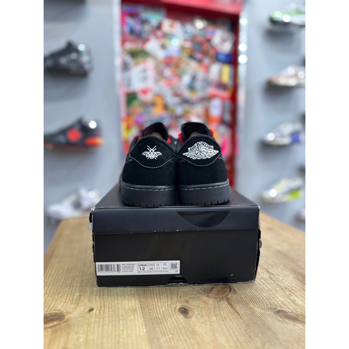 Jordan 1 Retro Low OG SP Travis Scott Black Phantom UK 11.