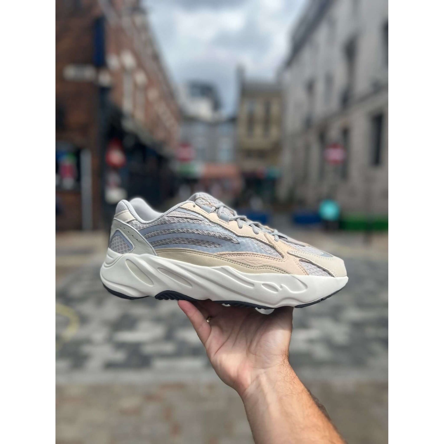 Adidas Yeezy Boost 700 V2 Cream by Yeezy in Shoes. Available at KershKicks for £325.00. A must-have for fans of Yeezy looking to elevate their style with this Shoes.