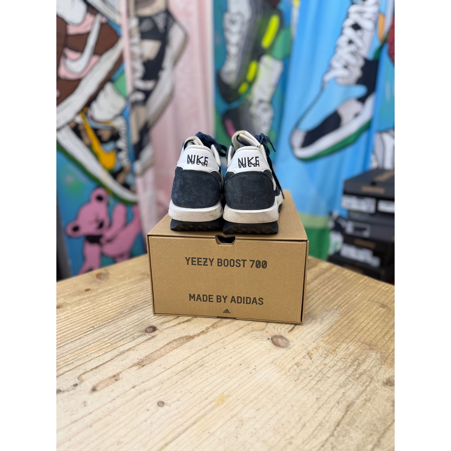 Nike Sacai x Fragment LDWaffle Blue Void UK9.5