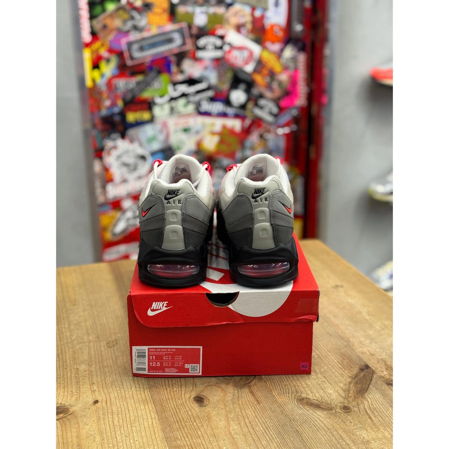 Nike Air Max 95 Big Bubble Solar Red UK 10