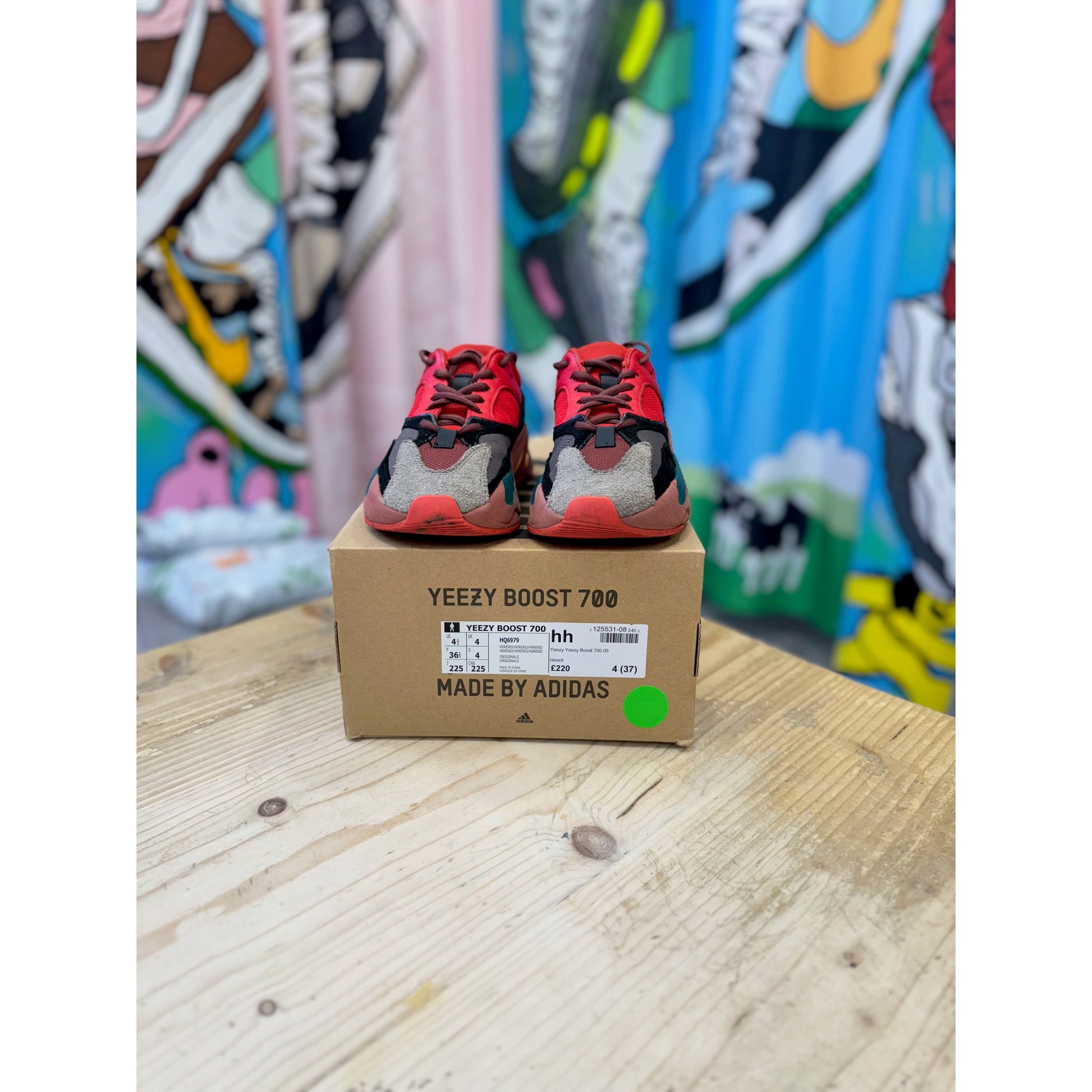 Yeezy 700 Hi Res Red UK 4 by Yeezy in Shoes. Available at KershKicks for £125.00. A must-have for fans of Yeezy looking to elevate their style with this Kershkicked.