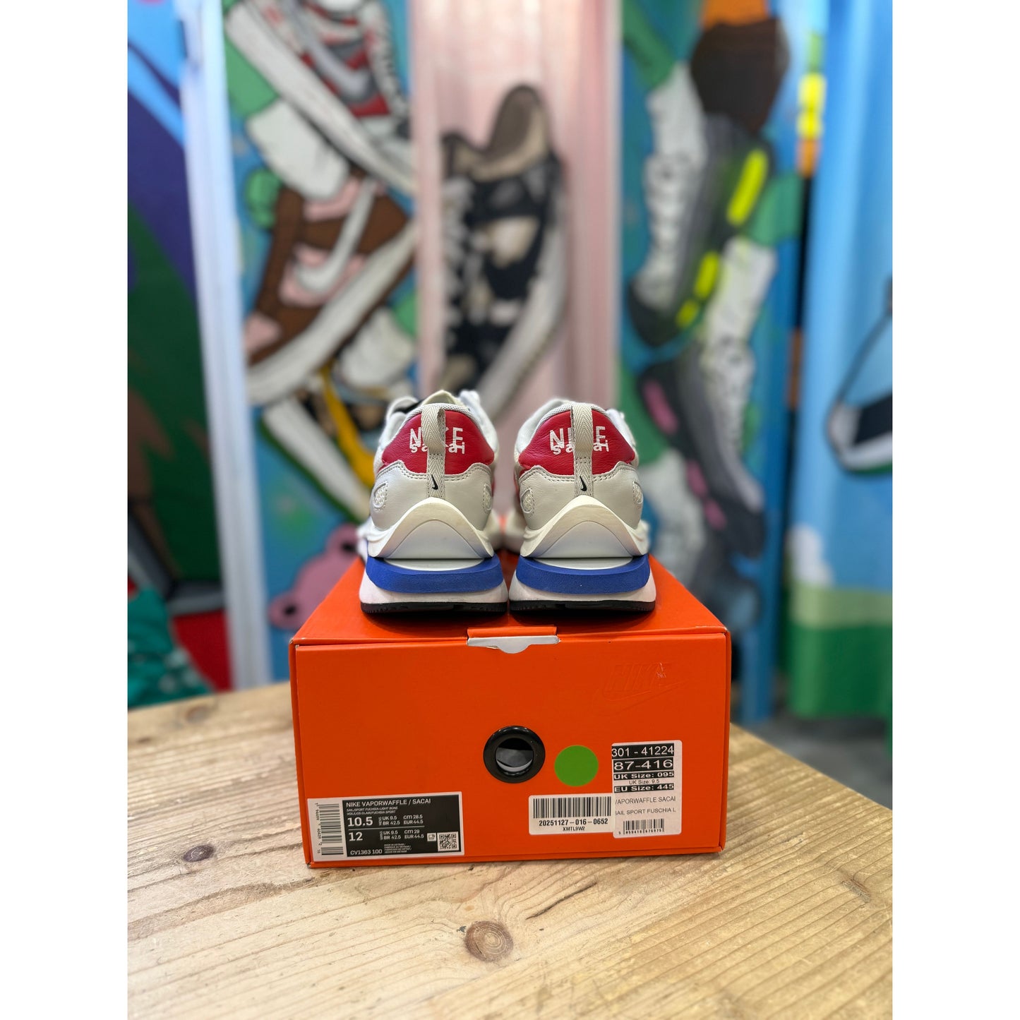 Nike Sacai Vaporwaffle FUCHSIA GAME ROYAL UK 9.5