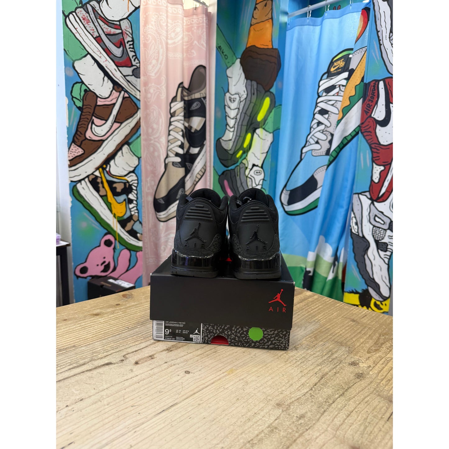 Jordan 3 Black Cat UK 8.5
