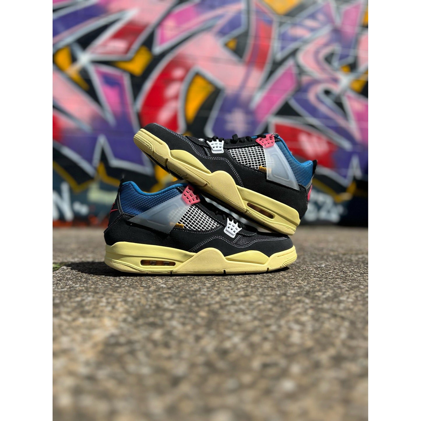 Jordan 4 Retro Union Off Noir by Jordan's in Shoes. Available at KershKicks for £850.00. A must-have for fans of Jordan's looking to elevate their style with this Shoes.