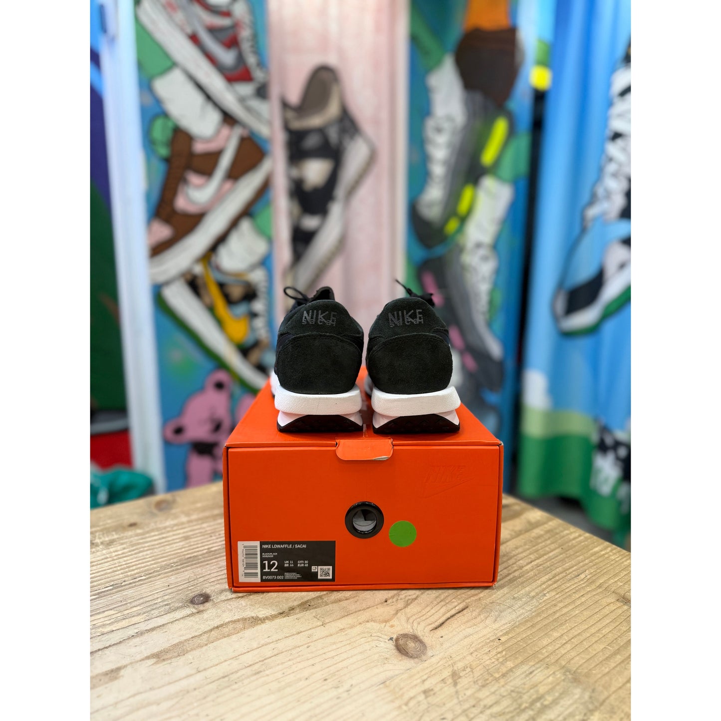 Nike Sacai LDWaffle Black Nylon UK 11