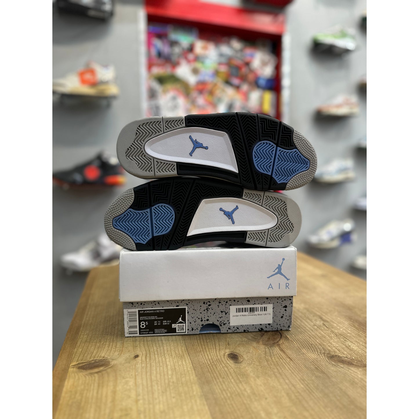 Jordan 4 Retro University Blue UK7.5