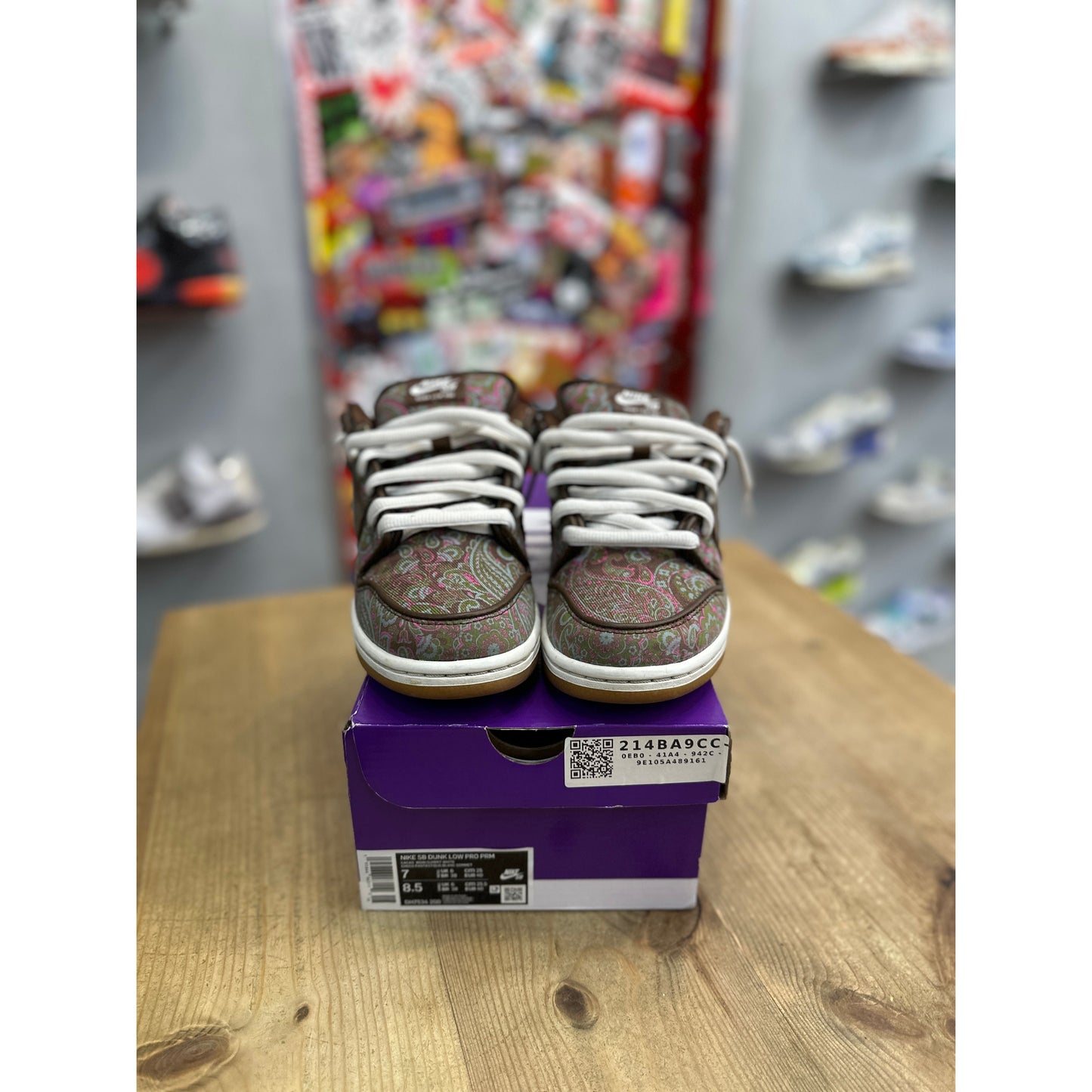 Nike SB Dunk Low Pro Paisley Brown UK 6