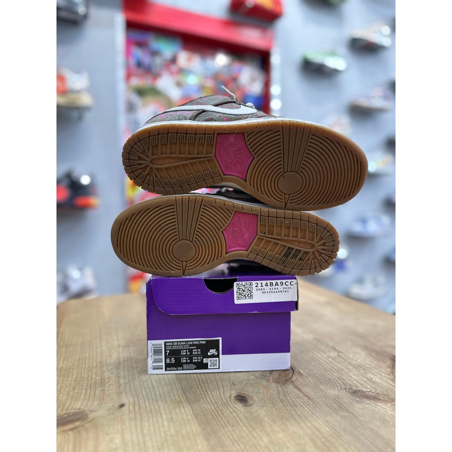 Nike SB Dunk Low Pro Paisley Brown UK 6