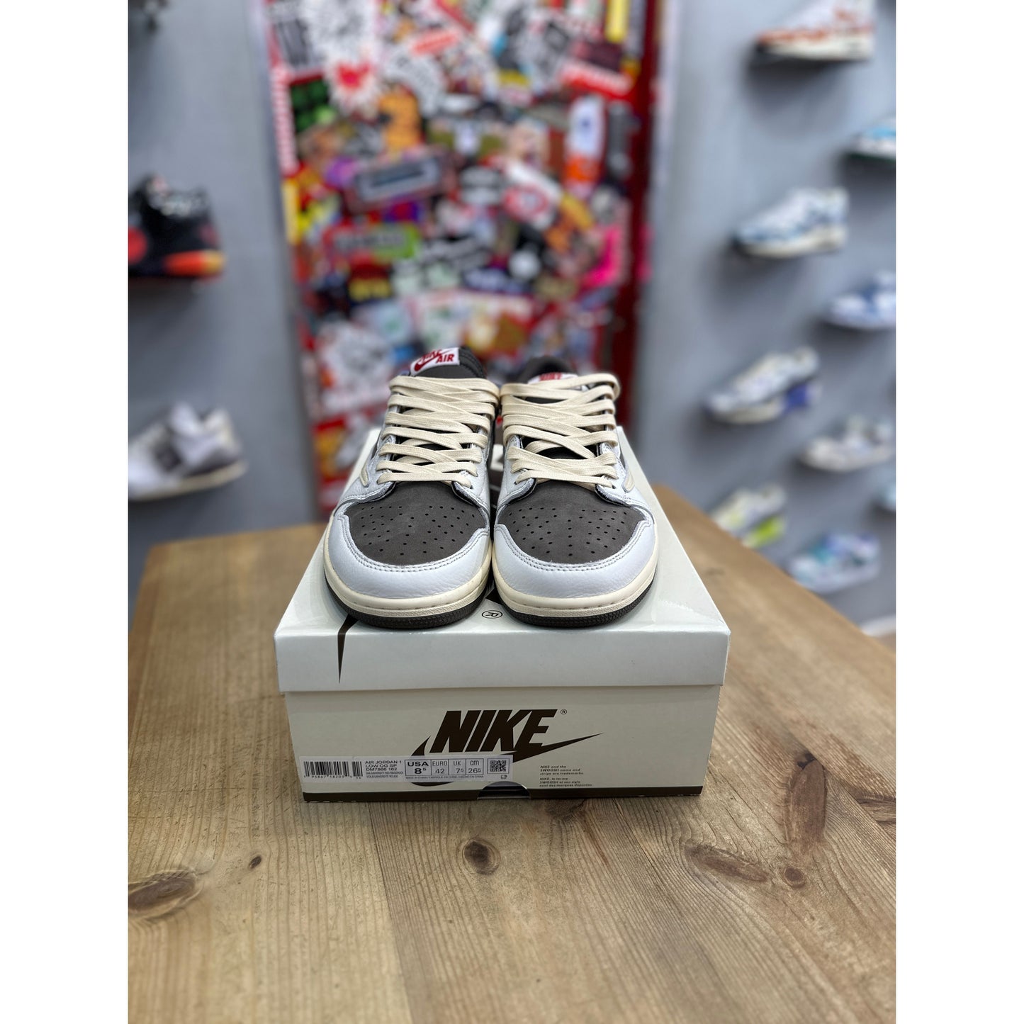 Jordan 1 Retro Low OG SP Travis Scott Reverse Mocha UK 7.5
