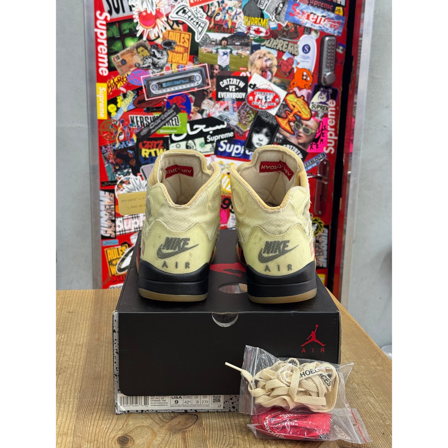 Jordan 5 Retro Off-White Sail UK 8