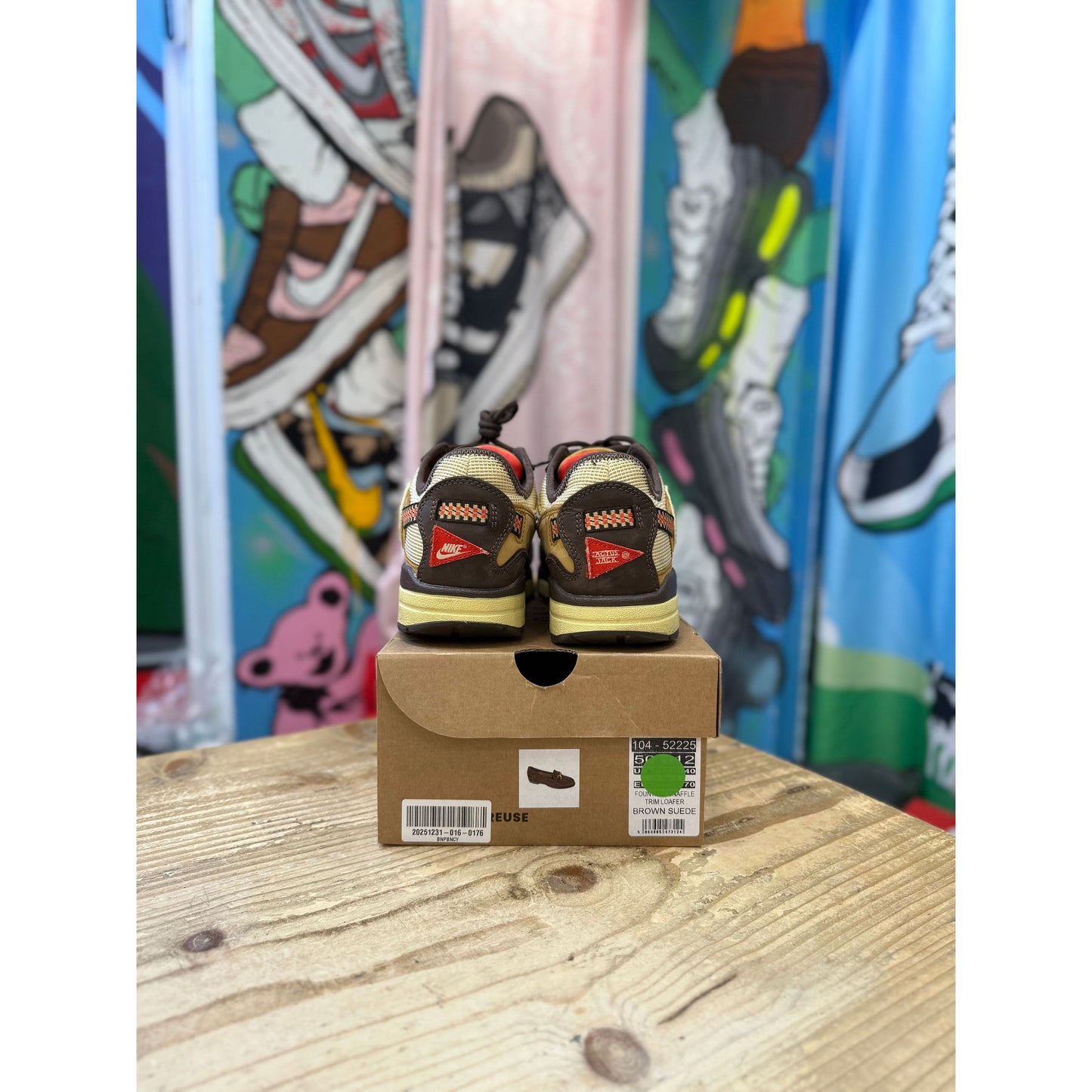 Nike Air Max 1 Travis Scott Barqoue Brown UK 6.5