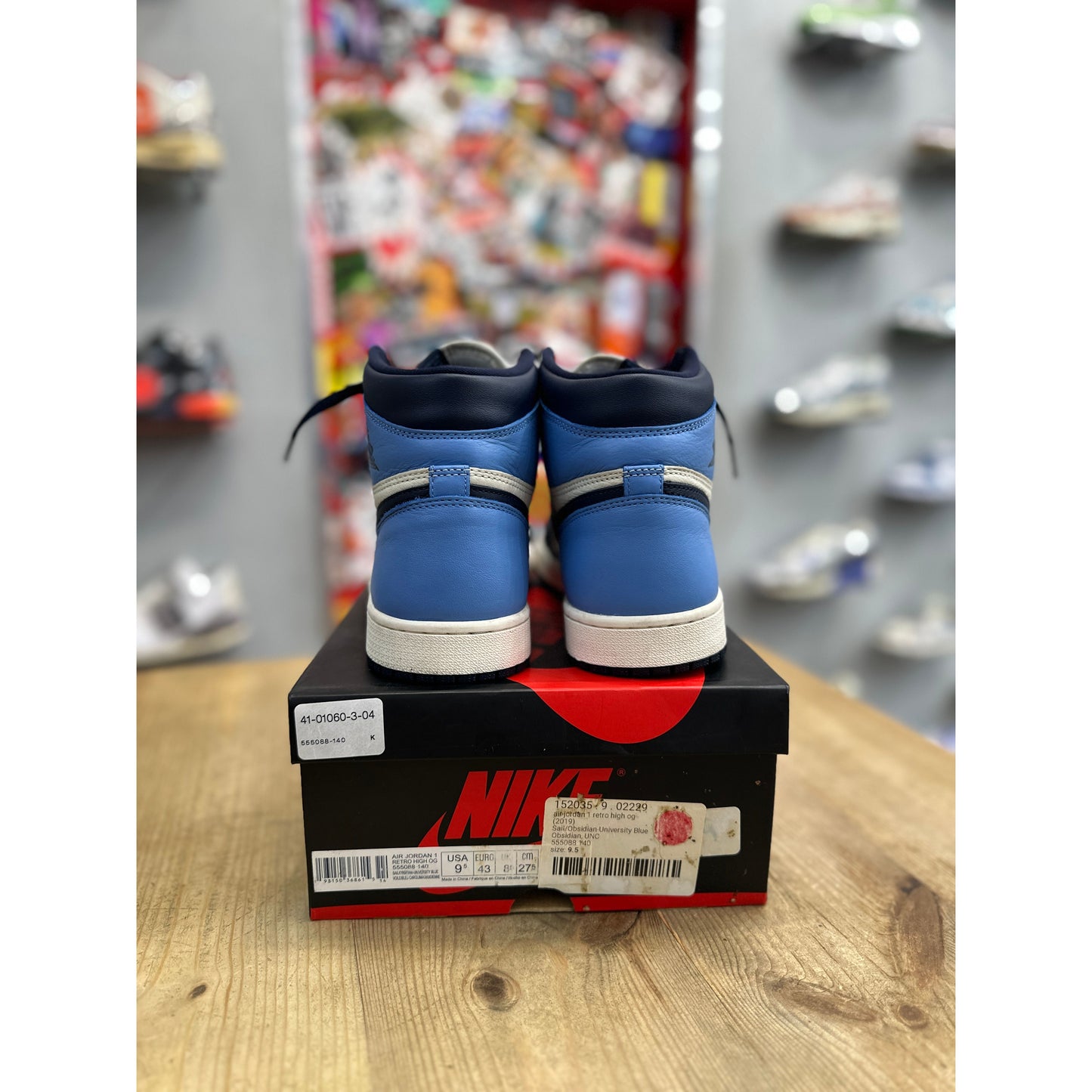 Jordan 1 Retro High Obsidian UK 8.5