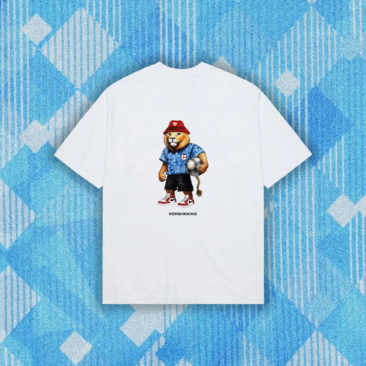 England Lion Tee White by KershKicks in Uncategorized. Available at KershKicks for £10.00. A must-have for fans of KershKicks looking to elevate their style with this T-Shirt.