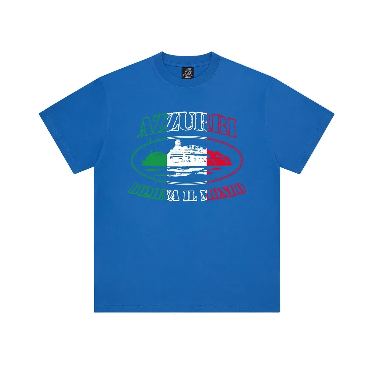 Corteiz Italy Alcatraz Tee Royal Blue