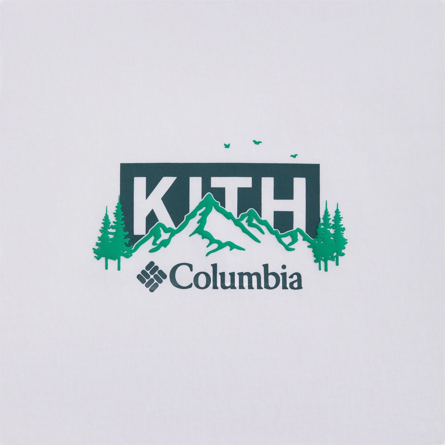 Kith x Columbia Landscape Classic Logo Tee Stadium by Kith in Clothing. Available at KershKicks for £115.00. A must-have for fans of Kith looking to elevate their style with this T-Shirt.