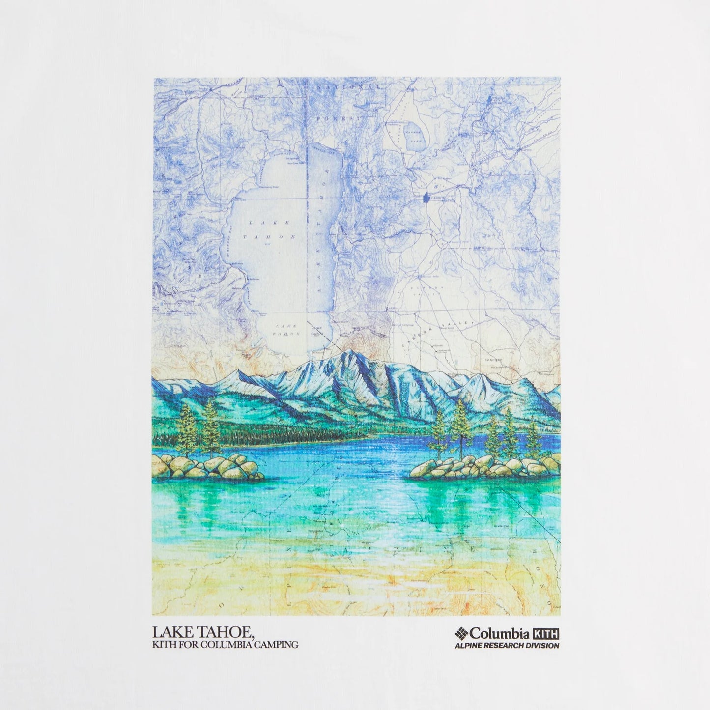 Kith x Columbia Lake Tahoe Classic Logo Tee White by Kith in Uncategorized. Available at KershKicks for £100.00. A must-have for fans of Kith looking to elevate their style with this T-Shirt.