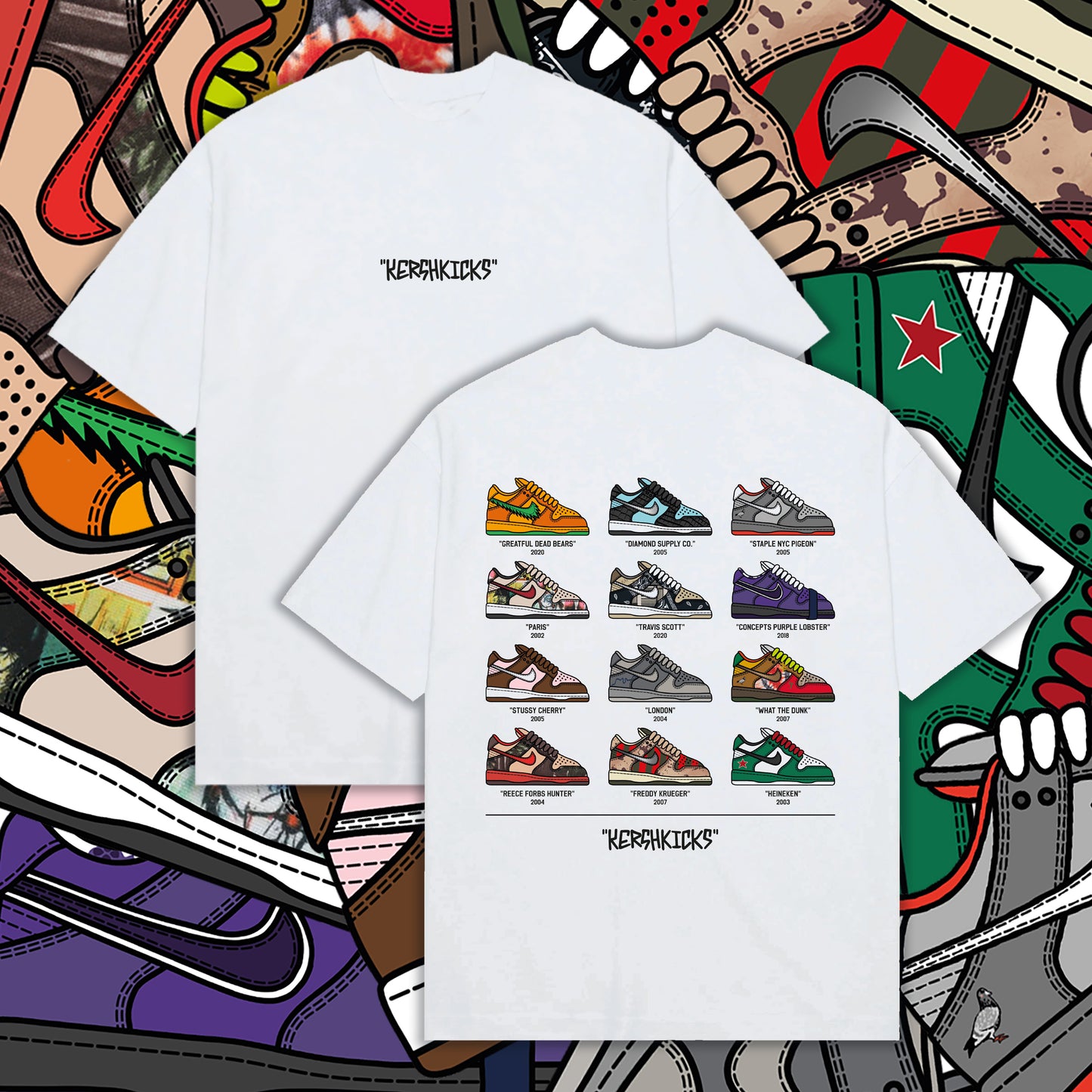 SB Goat Tee - White by KershKicks in Clothing. Available at KershKicks for £35.00. A must-have for fans of KershKicks looking to elevate their style with this T-Shirt.