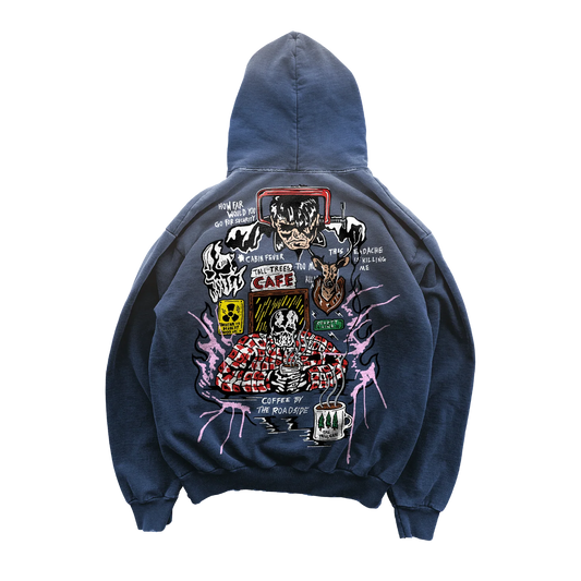 Warren Lotas Roadside Coffee Hoodie - Faded Peony