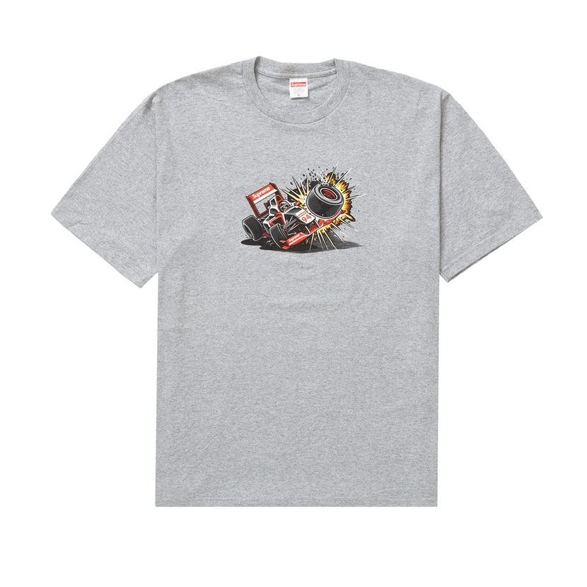 Supreme Crash Tee Heather Grey