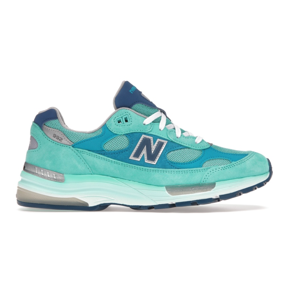 New Balance 992 Made In USA Blue Silver Metallic