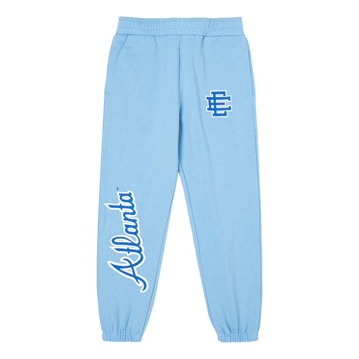 Eric Emanuel EE Atlanta Braves NE Sweats Light Blue