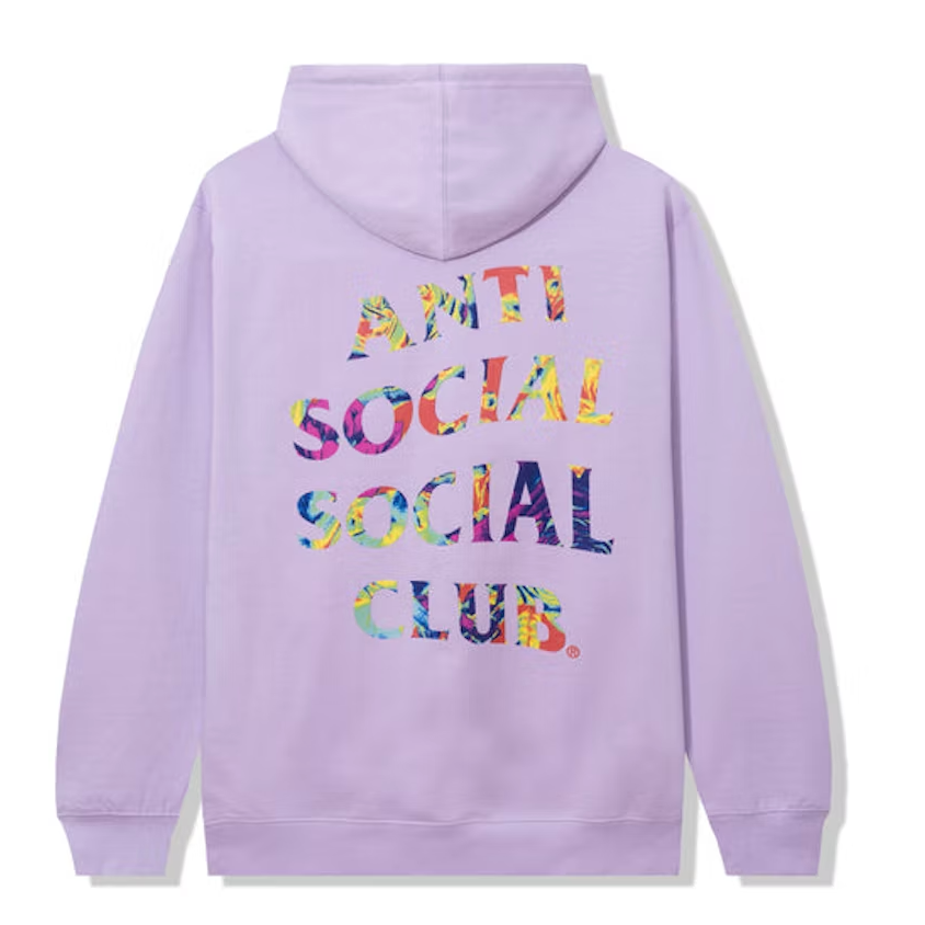 Anti Social Social Club Pedals On The Floor Hoodie Lavendar