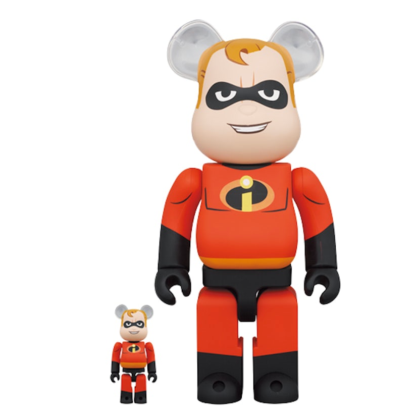 Bearbrick Disney Pixar Mr. Incredible 100% & 400% Set