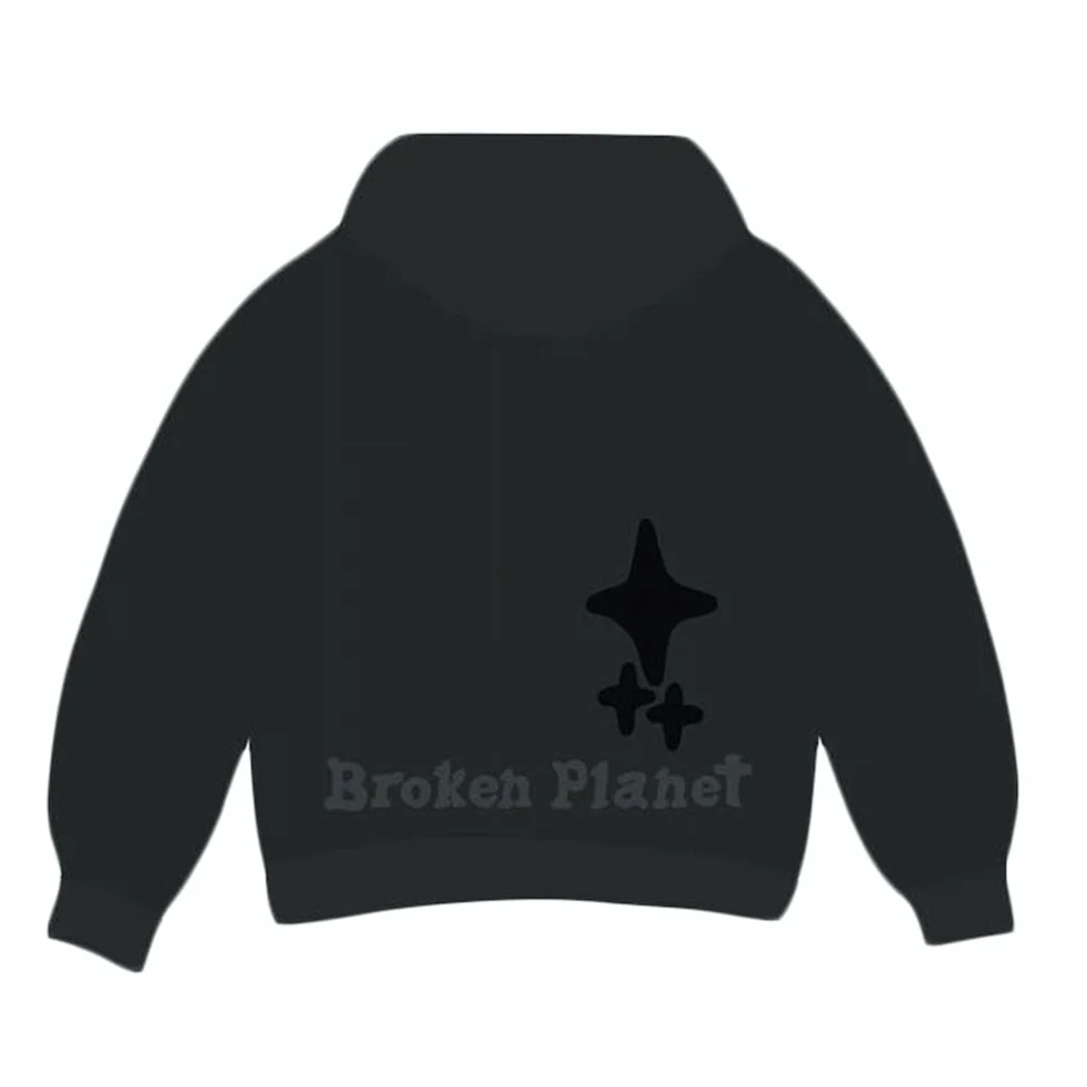 Broken Planet Market Out of the Shadows Hoodie Soot Black