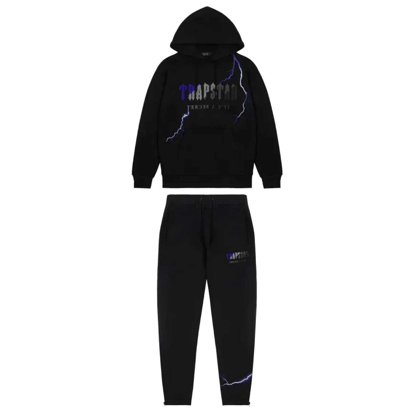 Trapstar Chenille Decoded Hooded Tracksuit Lightning Edition