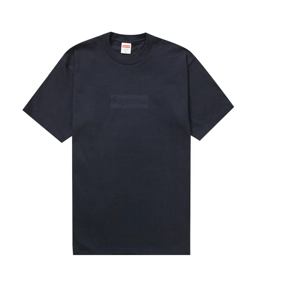 Supreme Tonal Box Logo Tee Navy