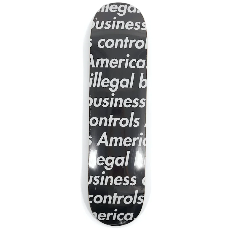 Supreme Illegal Business Skateboard Deck Black