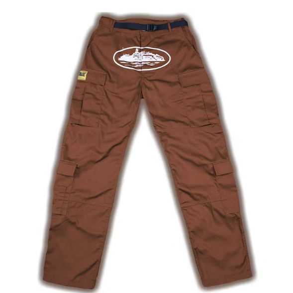 Corteiz Guerillaz* Cargo Pants Brown