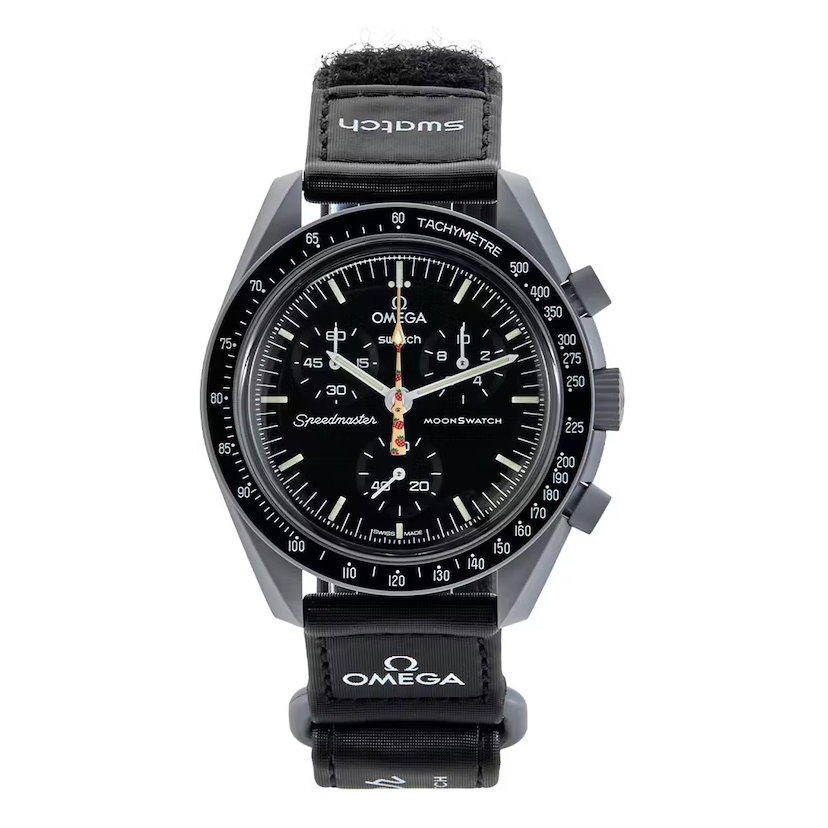 Swatch x Omega Bioceramic Moonswatch Mission To Moonshine Gold Strawberry Dial