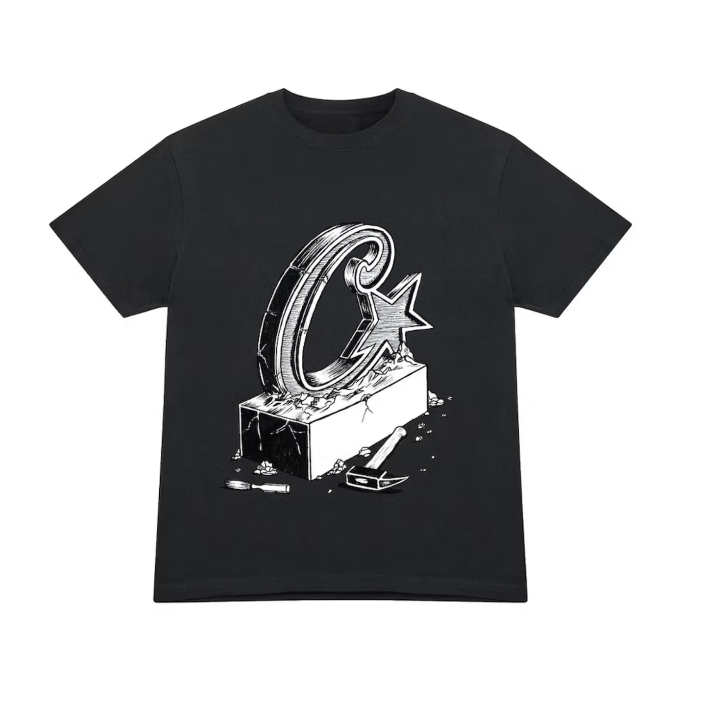 Corteiz Chisel Tee Black