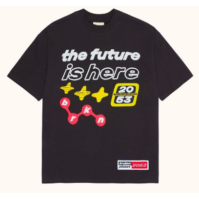 Broken Planet The Future Is Here Tee Black