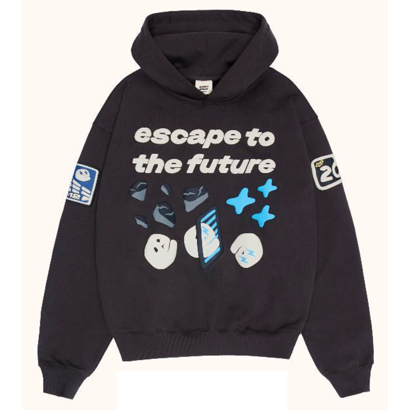 Broken Planet Escape To The Future Hoodie Black