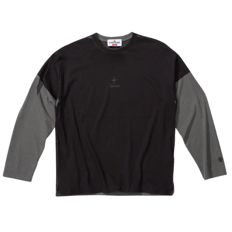 Supreme Stone Island L/S Top Black