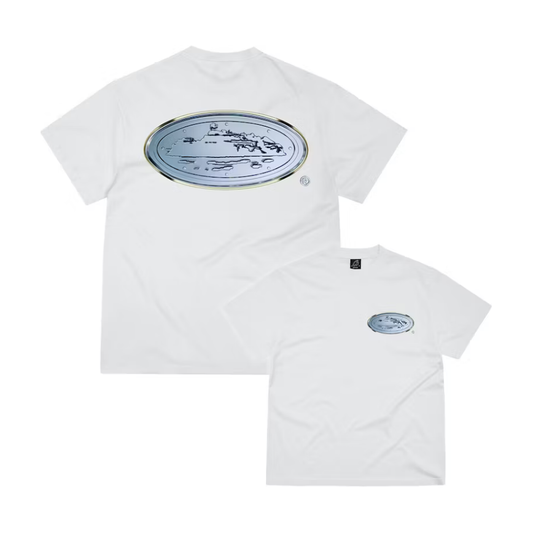 Corteiz Medallion Tee White by Corteiz in Clothing. Available at KershKicks for £85.00. A must-have for fans of Corteiz looking to elevate their style with this T-Shirt.