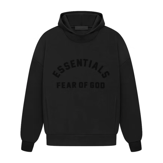 Fear of God Essentials Arch Logo Hoodie Jet Black by Fear Of God from £175.00