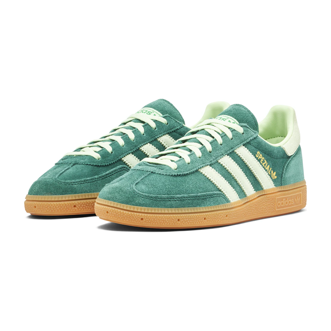 adidas Handball Spezial Collegiate Green Semi Green Spark (Women's) by Adidas in Shoes. Available at KershKicks for £130.00. A must-have for fans of Adidas looking to elevate their style with this Shoes.